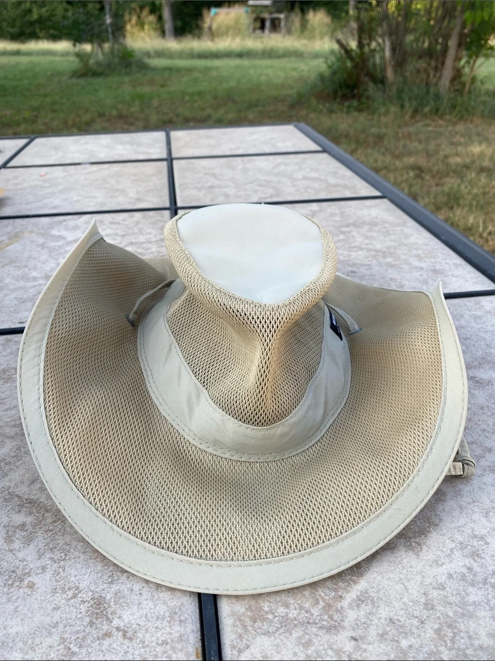 The Original Panama Jack Mesh Crown Safari Sun Hat Men's Large Beige #31905